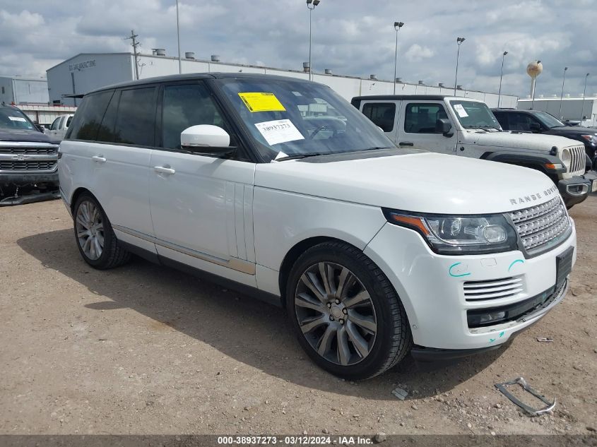 2016 LAND ROVER RANGE ROVER 5.0L V8 SUPERCHARGED