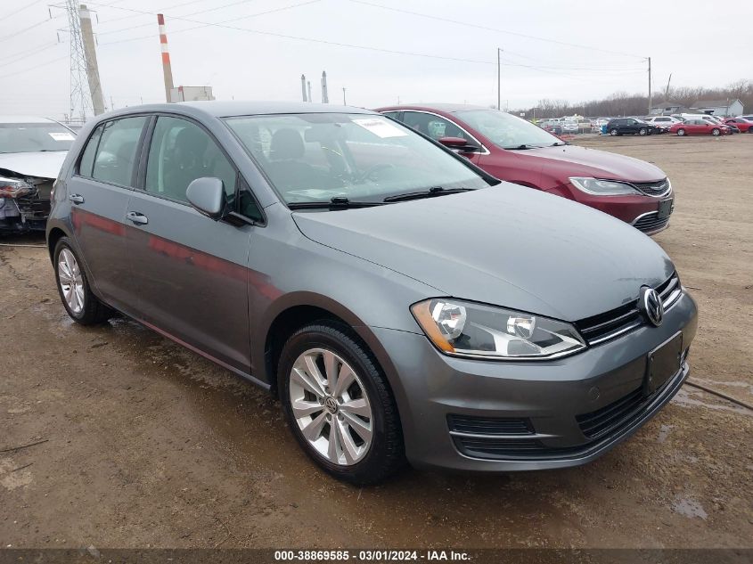 2015 VOLKSWAGEN GOLF TDI S 4-DOOR