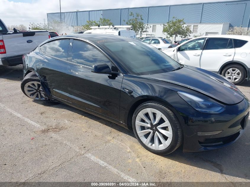 2022 TESLA MODEL 3 REAR-WHEEL DRIVE