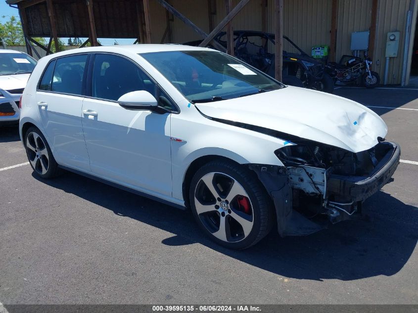 2017 VOLKSWAGEN GOLF GTI AUTOBAHN 4-DOOR/S 4-DOOR/SE 4-DOOR/SPORT 4-DOOR