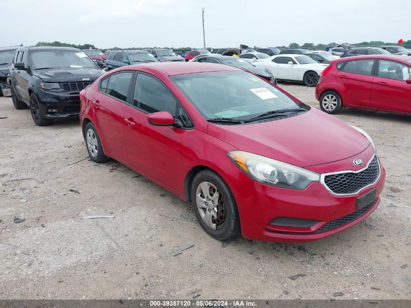 2016 KIA FORTE LX