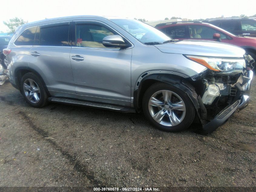 2014 TOYOTA HIGHLANDER LIMITED PLATINUM V6