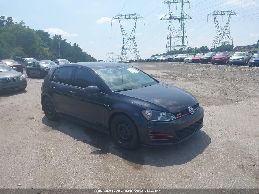 2017 VOLKSWAGEN GOLF GTI AUTOBAHN 4-DOOR/S 4-DOOR/SE 4-DOOR/SPORT 4-DOOR