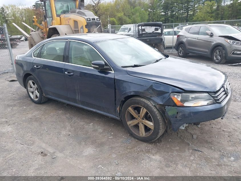 2013 VOLKSWAGEN PASSAT 2.5L SE