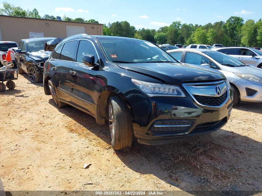 2016 ACURA MDX TECHNOLOGY   ACURAWATCH PLUS PACKAGES/TECHNOLOGY PACKAGE