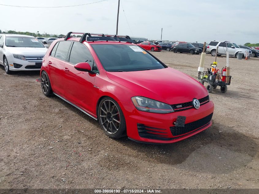 2015 VOLKSWAGEN GOLF GTI 2.0T S 4-DOOR