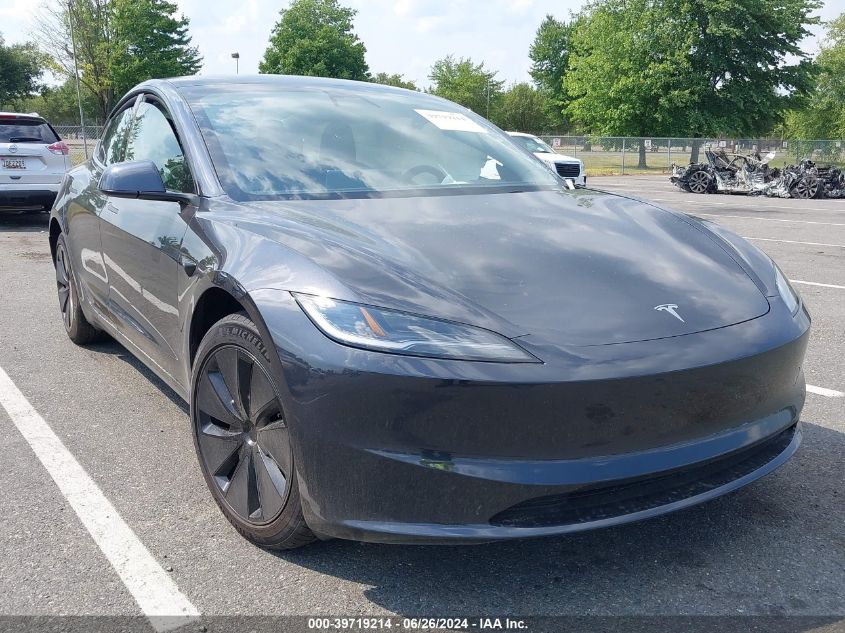 2024 TESLA MODEL 3 REAR-WHEEL DRIVE