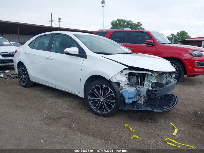 2016 TOYOTA COROLLA S PLUS