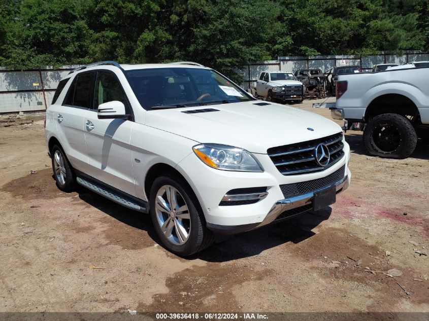 2012 MERCEDES-BENZ ML 350 4MATIC