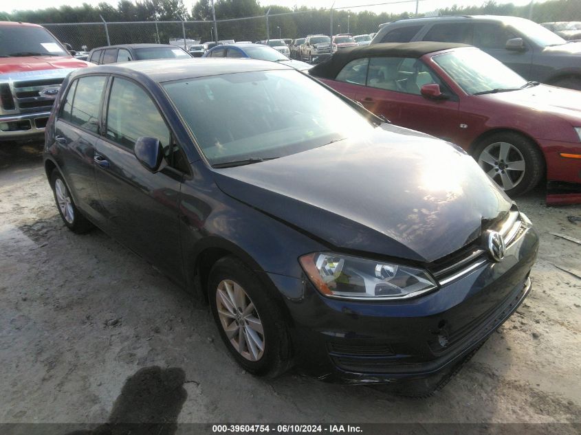 2016 VOLKSWAGEN GOLF TSI S 4-DOOR