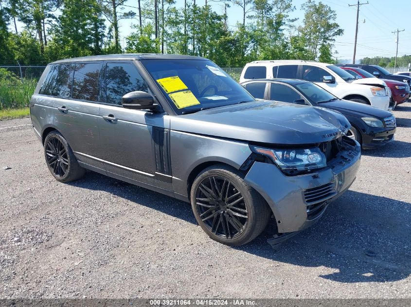 2015 LAND ROVER RANGE ROVER 5.0L V8 SUPERCHARGED