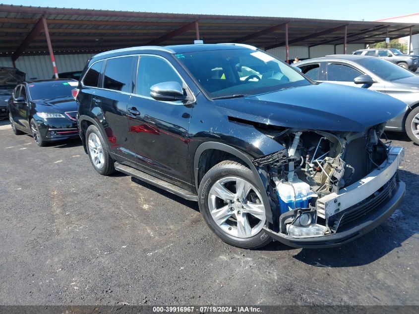 2014 TOYOTA HIGHLANDER LIMITED PLATINUM V6