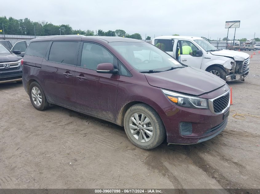 2016 KIA SEDONA LX