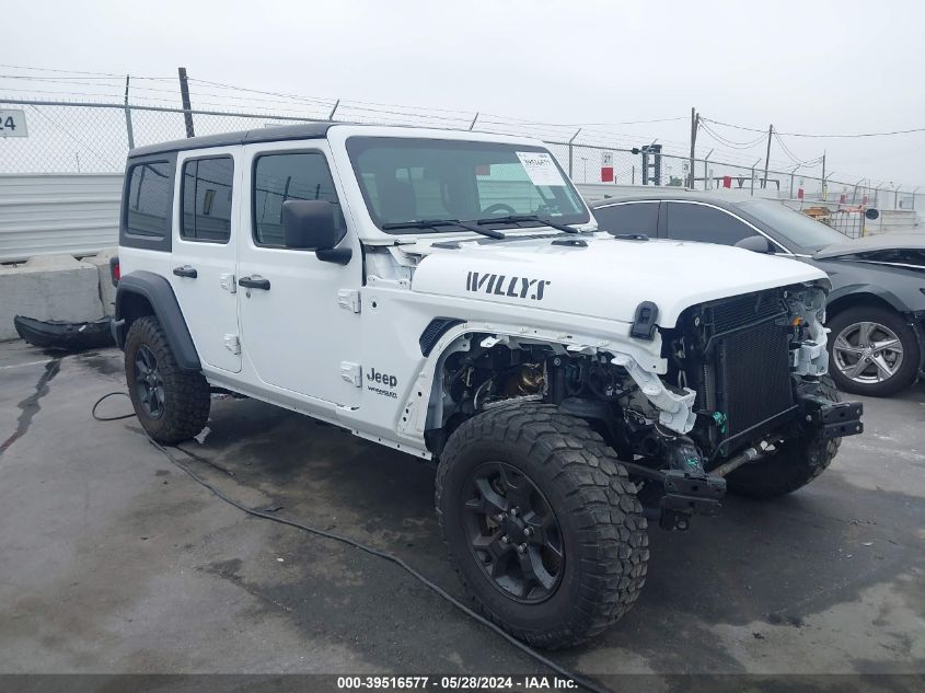 2022 JEEP WRANGLER UNLIMITED WILLYS SPORT 4X4