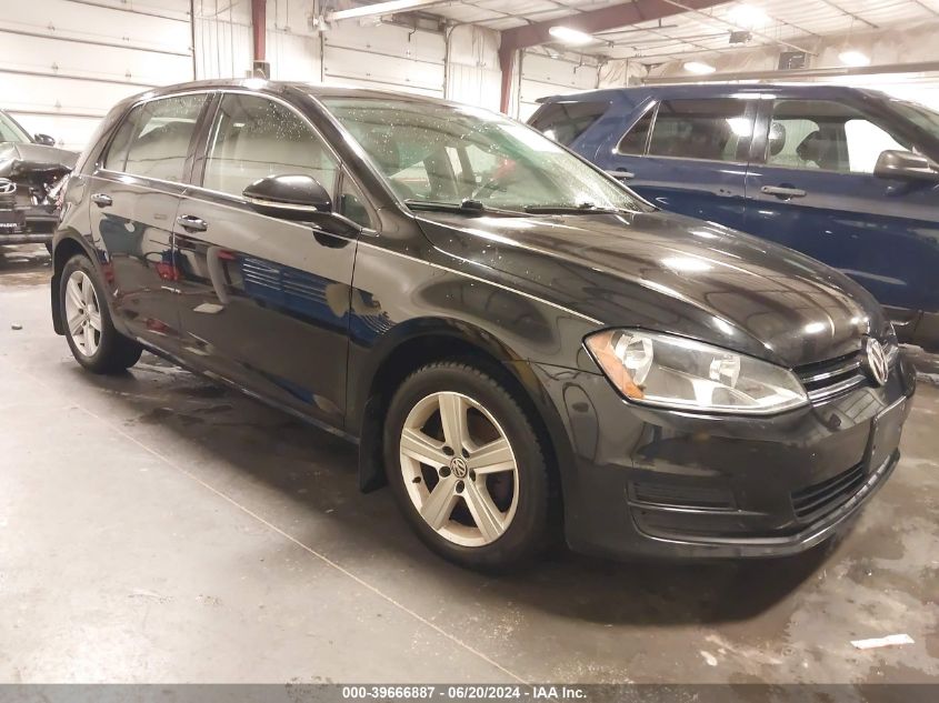 2015 VOLKSWAGEN GOLF TDI S 4-DOOR