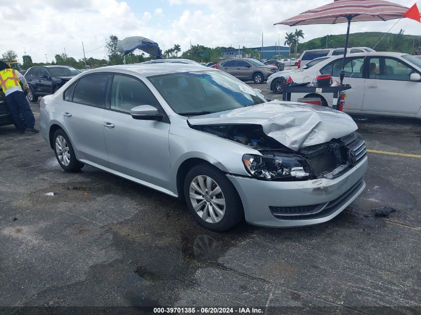 2015 VOLKSWAGEN PASSAT S