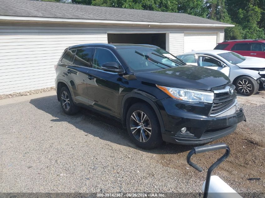 2016 TOYOTA HIGHLANDER XLE V6