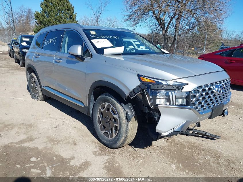 2021 HYUNDAI SANTA FE HYBRID BLUE