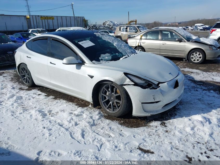 2022 TESLA MODEL 3 REAR-WHEEL DRIVE