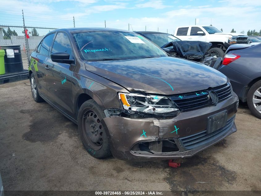 2014 VOLKSWAGEN JETTA 2.0L S