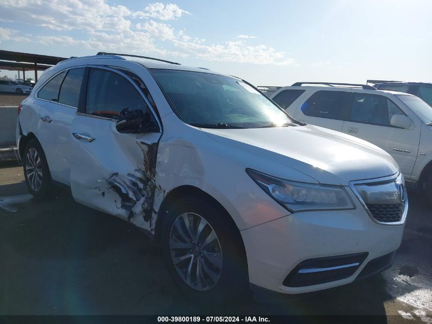 2016 ACURA MDX TECHNOLOGY   ACURAWATCH PLUS PACKAGES/TECHNOLOGY PACKAGE