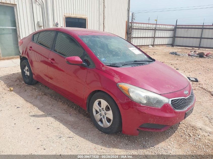 2016 KIA FORTE LX