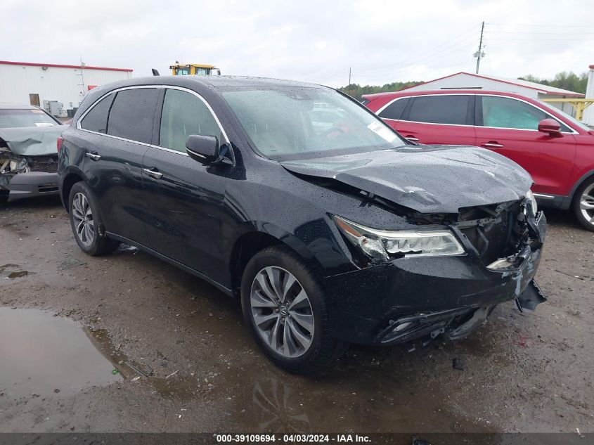 2016 ACURA MDX TECH/W/TECH/ACURAWATCH PLUS