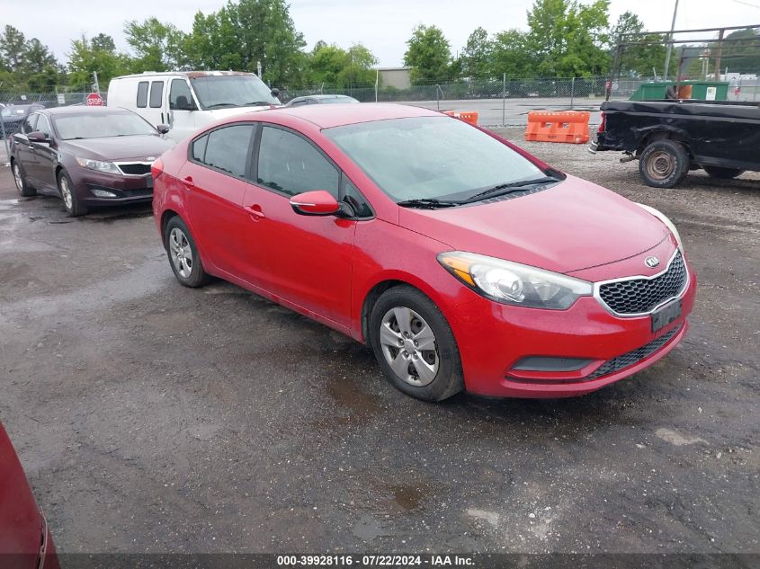 2016 KIA FORTE LX