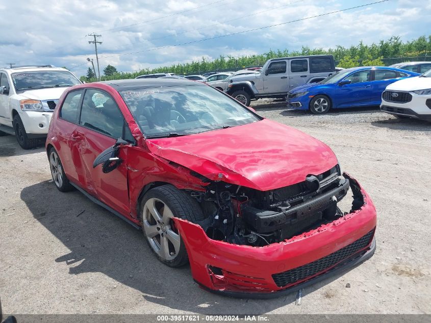 2015 VOLKSWAGEN GOLF GTI 2.0T SE 2-DOOR