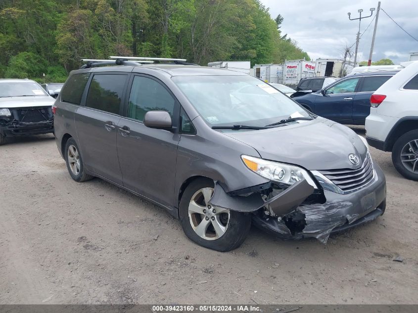 2015 TOYOTA SIENNA LE 8 PASSENGER