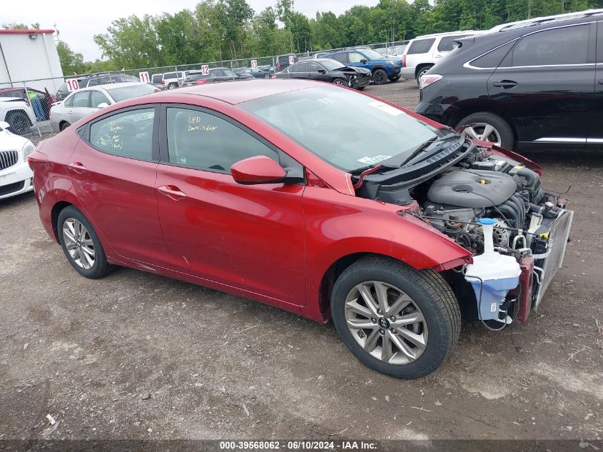 2016 HYUNDAI ELANTRA SE