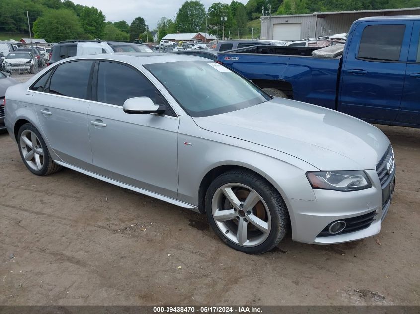 2012 AUDI A4 2.0T PREMIUM