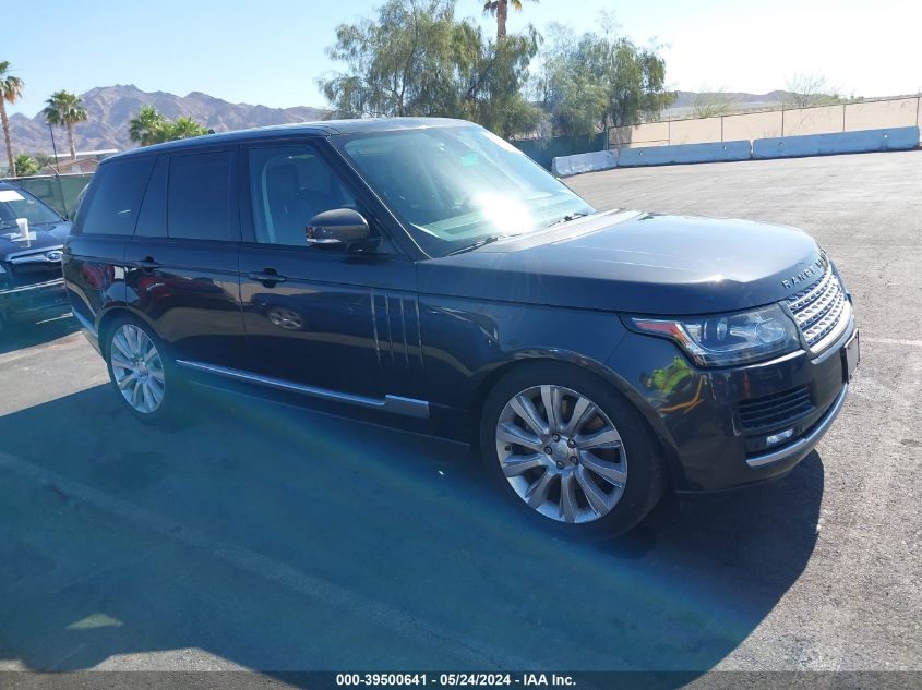 2015 LAND ROVER RANGE ROVER 5.0L V8 SUPERCHARGED