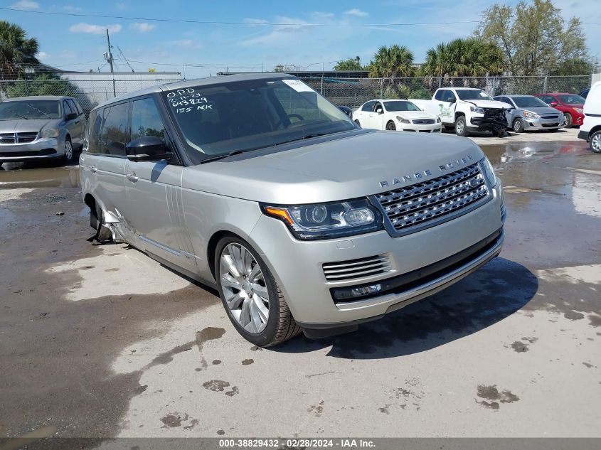 2015 LAND ROVER RANGE ROVER 5.0L V8 SUPERCHARGED