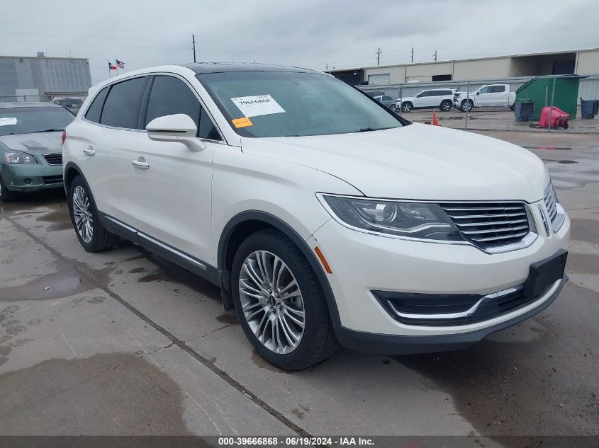 2017 LINCOLN MKX RESERVE