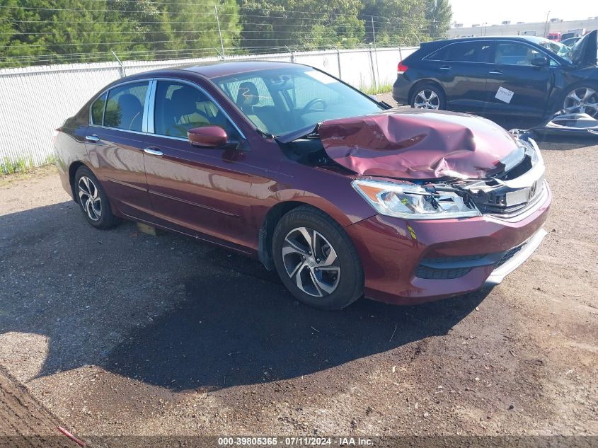 2017 HONDA ACCORD LX