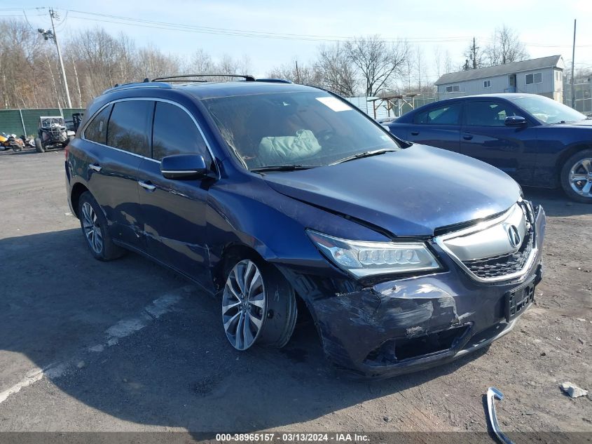 2016 ACURA MDX TECHNOLOGY   ACURAWATCH PLUS PACKAGES/TECHNOLOGY PACKAGE