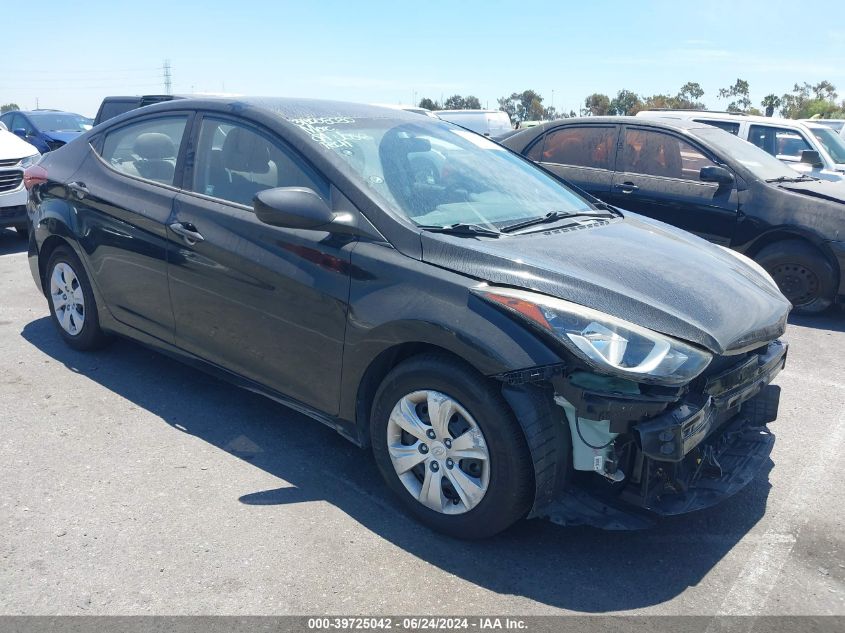 2016 HYUNDAI ELANTRA SE