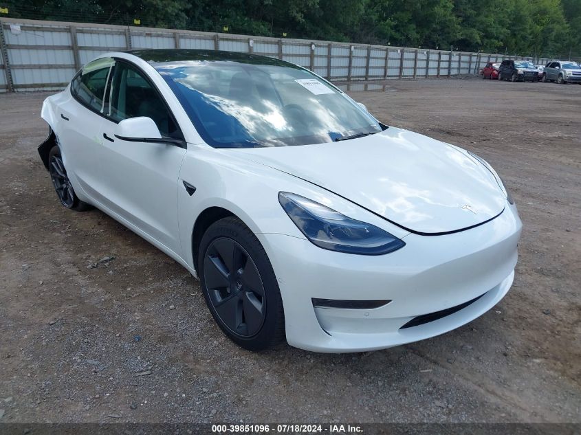 2021 TESLA MODEL 3 STANDARD RANGE PLUS REAR-WHEEL DRIVE