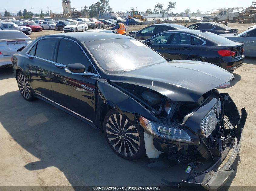 2019 LINCOLN CONTINENTAL BLACK LABEL