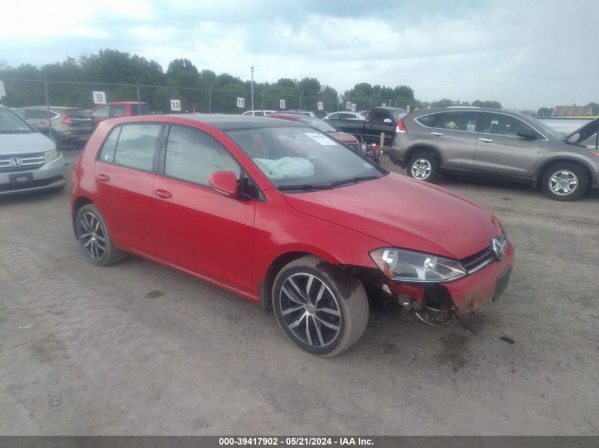 2016 VOLKSWAGEN GOLF TSI S 4-DOOR/TSI SE 4-DOOR/TSI SEL 4-DOOR