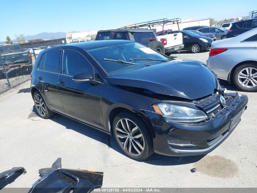 2015 VOLKSWAGEN GOLF TSI SE 4-DOOR