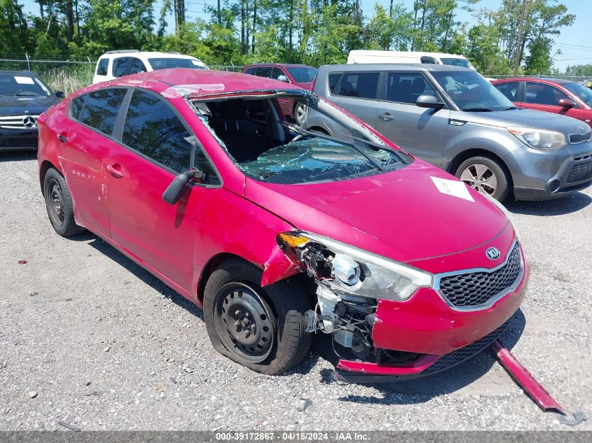 2016 KIA FORTE LX