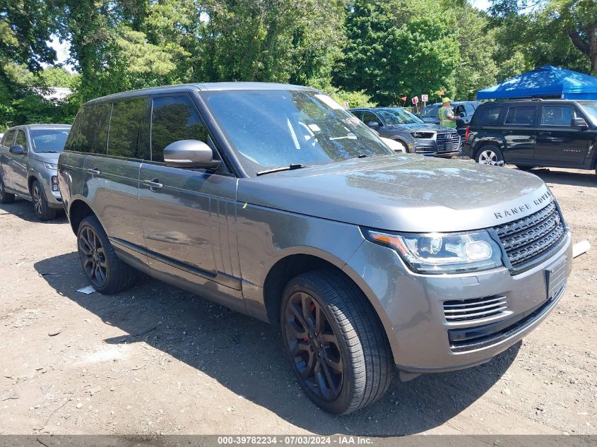 2017 LAND ROVER RANGE ROVER 3.0L V6 SUPERCHARGED HSE