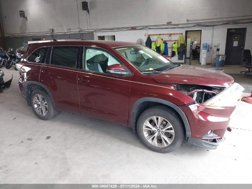 2016 TOYOTA HIGHLANDER LE PLUS V6