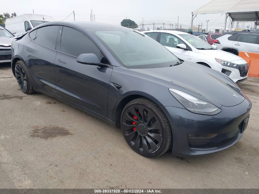 2022 TESLA MODEL 3 PERFORMANCE DUAL MOTOR ALL-WHEEL DRIVE