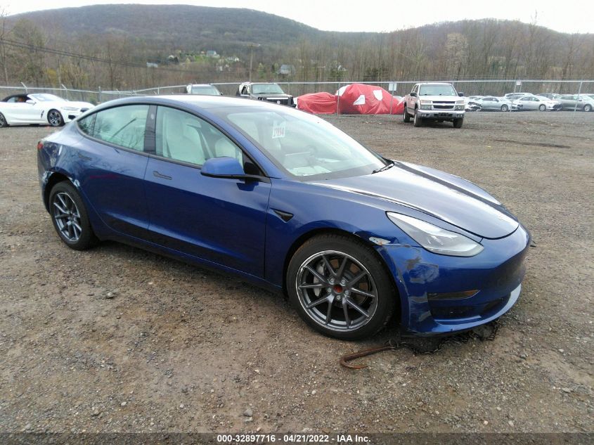 2021 TESLA MODEL 3 STANDARD RANGE PLUS REAR-WHEEL DRIVE