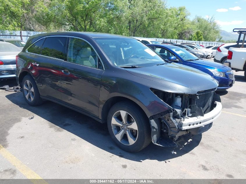 2016 ACURA MDX ACURAWATCH PLUS PACKAGE