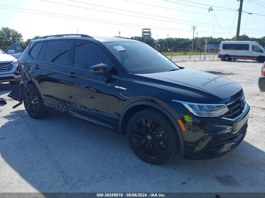 2022 VOLKSWAGEN TIGUAN 2.0T SE R-LINE BLACK