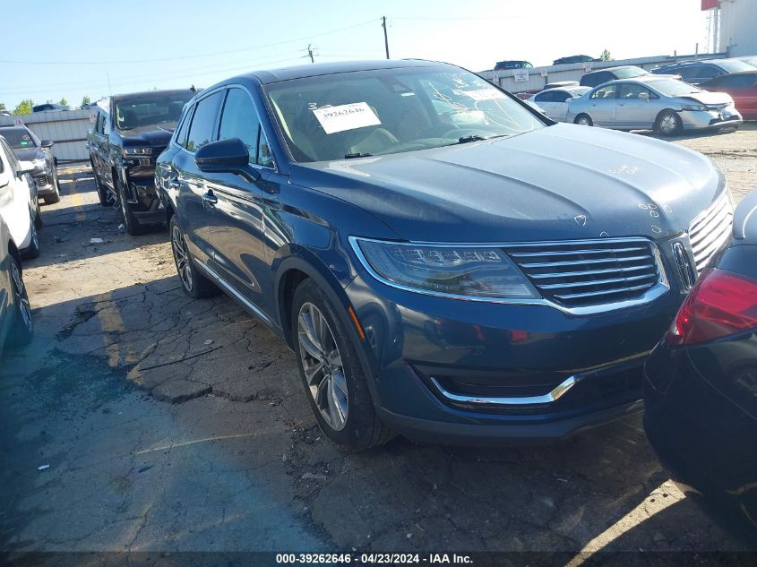 2016 LINCOLN MKX RESERVE